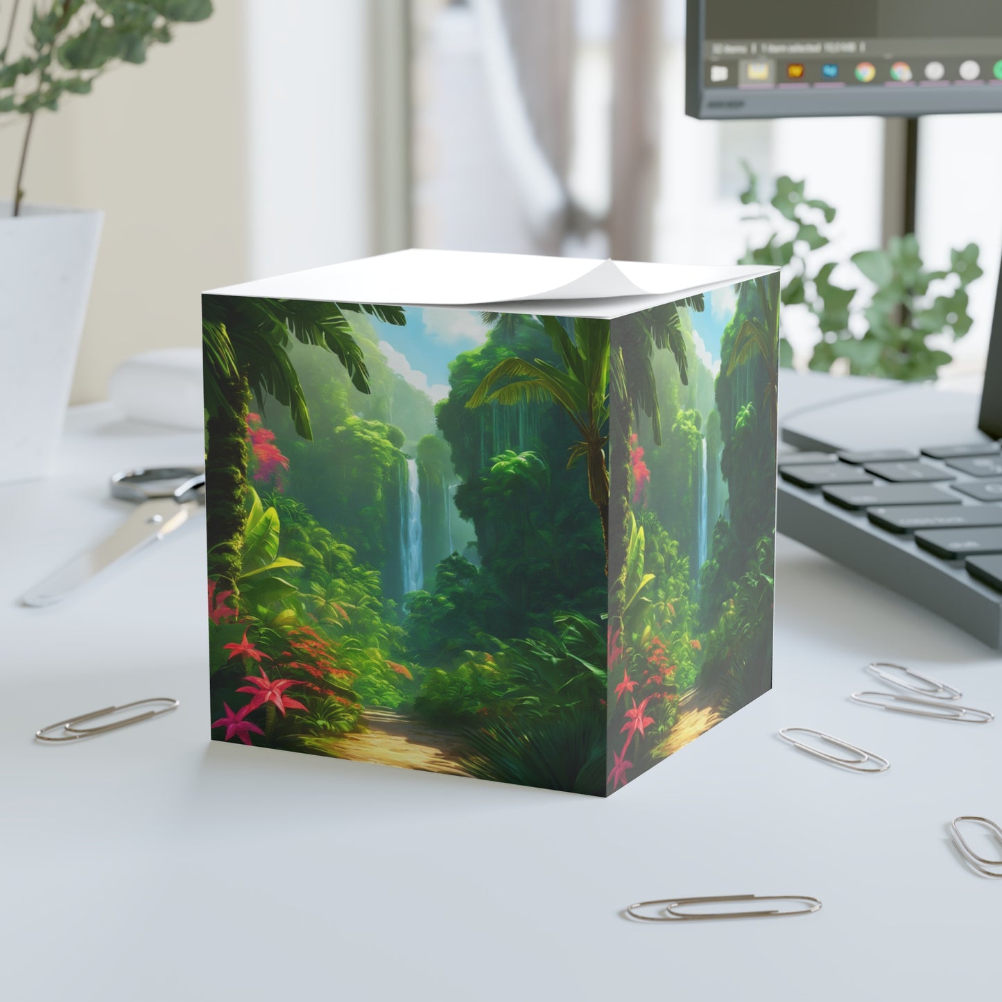 Jungle Falls Note Cube