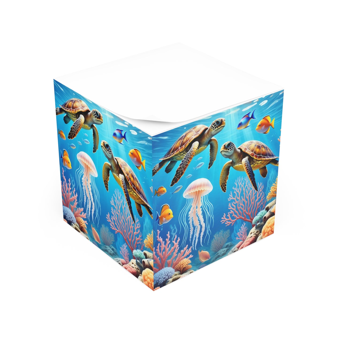 Under the Sea Note Cube