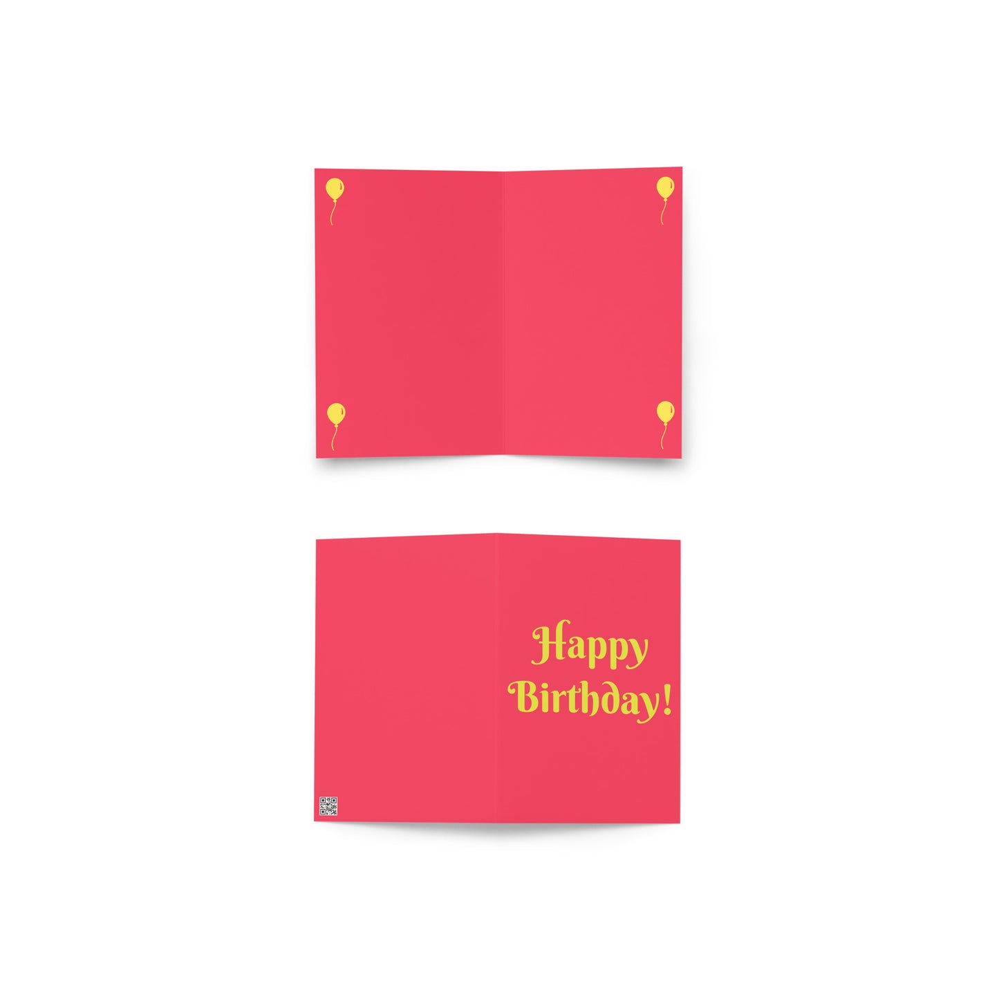 Birthday Balloons-Blank Card