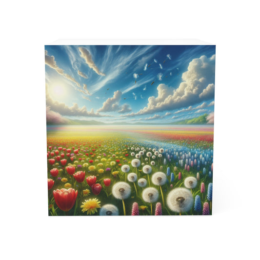 Field of Flowers Note Cube