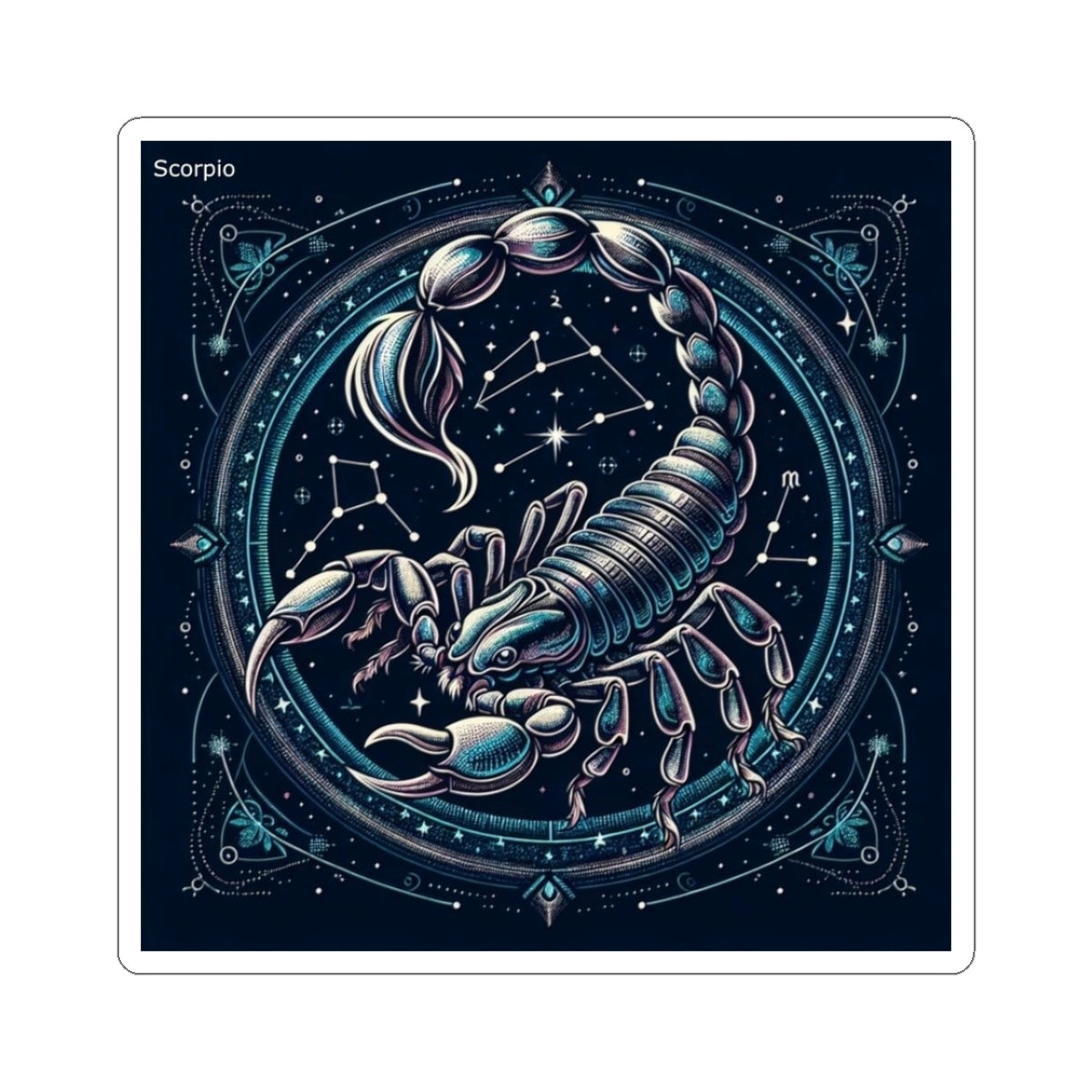 Scorpio Braid Sticker
