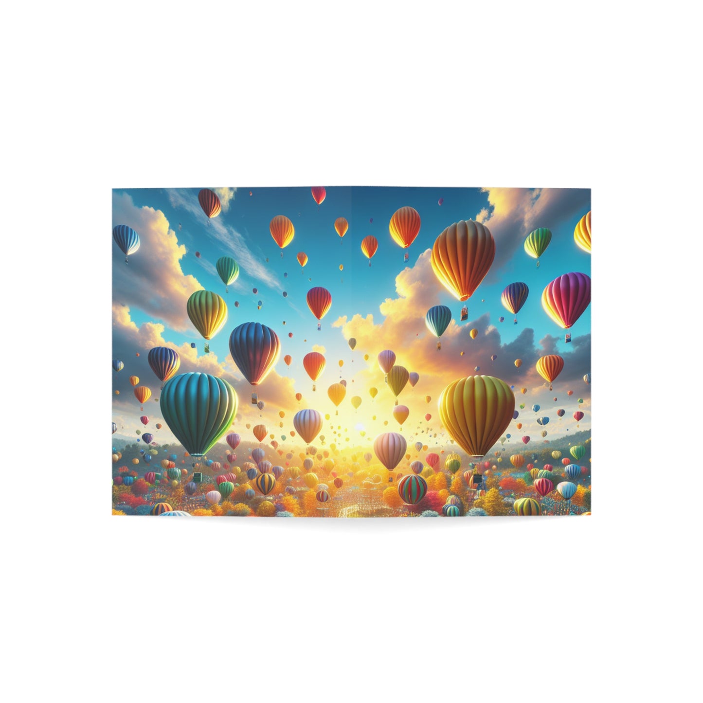 Hot Balloons Birthday Card