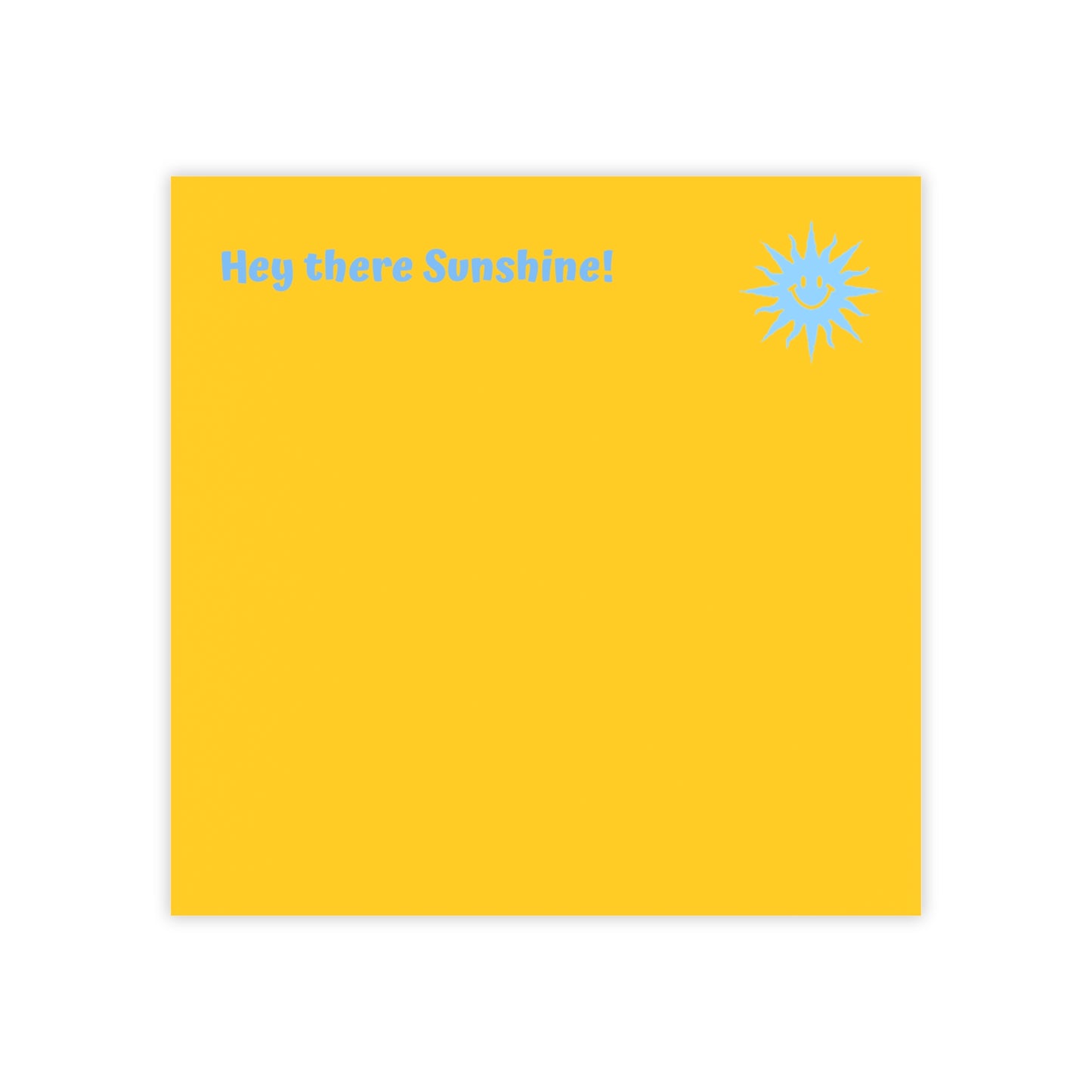 “Hello Sunshine!” Post-it® Note Pad